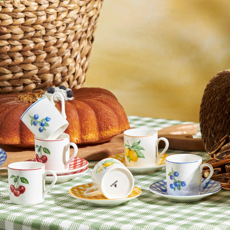 KARACA PICNIC 6-PERSON 80 ML COFFEE CUP SET