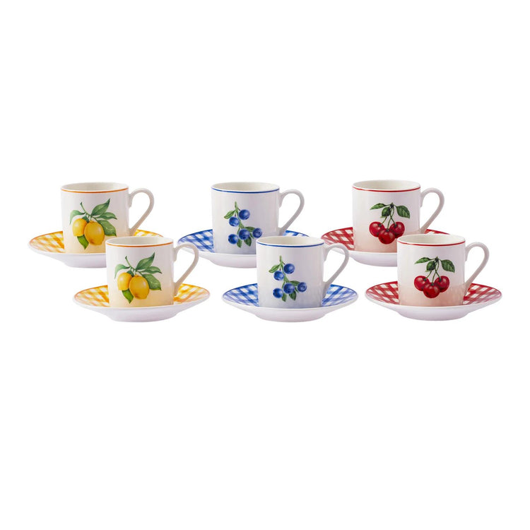 KARACA PICNIC 6-PERSON 80 ML COFFEE CUP SET