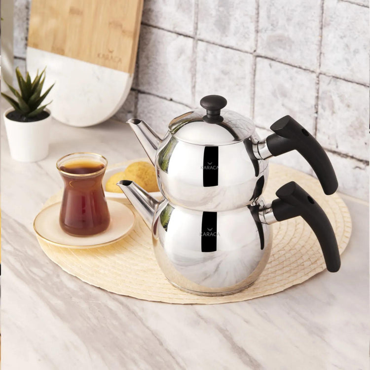 KARACA ADELYA MINI-SIZED TEAPOT SET (BLACK)