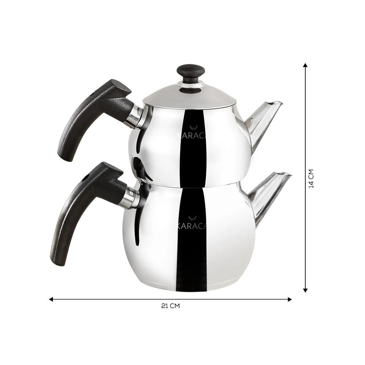 KARACA ADELYA MINI-SIZED TEAPOT SET (BLACK)