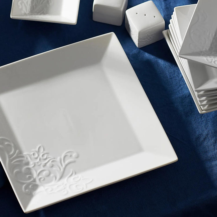 KARACA TREND EMBOSS 32-PIECE BREAKFAST SET (SQUARE)