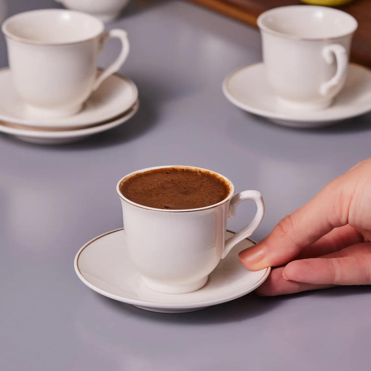 KARACA SERAF 6-PERSON 90 ML COFFEE CUP SET