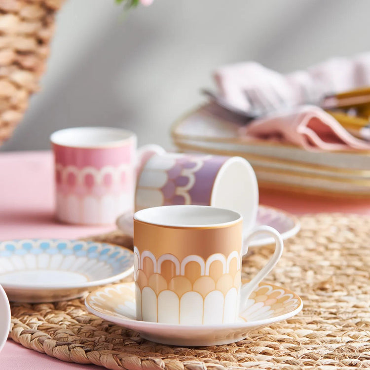 KARACA MELIS 6-PERSON 80 ML COFFEE CUP SET