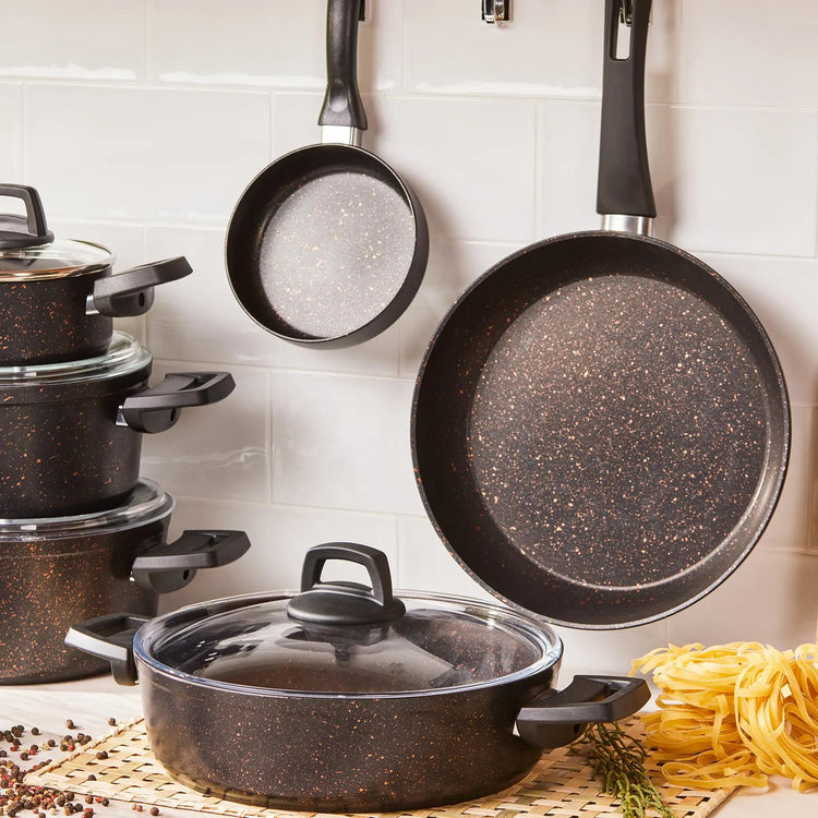 KARACA BIOGRANIT BLACKGOLD 12-PIECE COOKWARE SET
