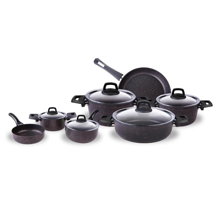 KARACA BIOGRANIT BLACKGOLD 12-PIECE COOKWARE SET