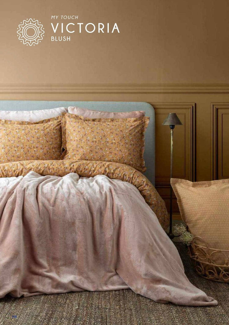 AP DOUBLE MY TOUCH DUVET COVER SET VICTORIA BLUSH
