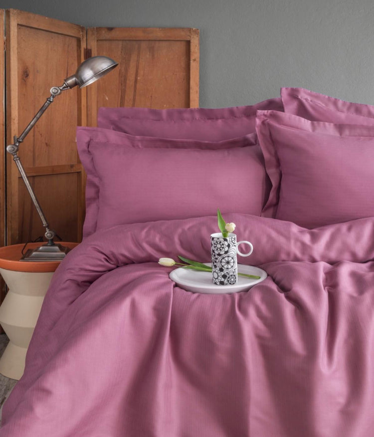 APRICITIAS DOUBLE Bamboo Duvet Cover Set - Ellie Violet