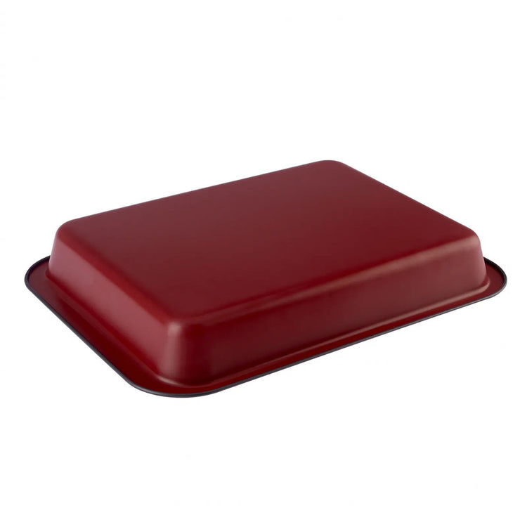 KARACA ROSSANA RECTANGULAR BAKING DISH, RED