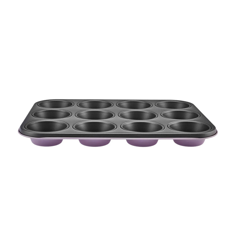KARACA MULTICAKE LILAC 12-PIECE MUFFIN PAN, PINK