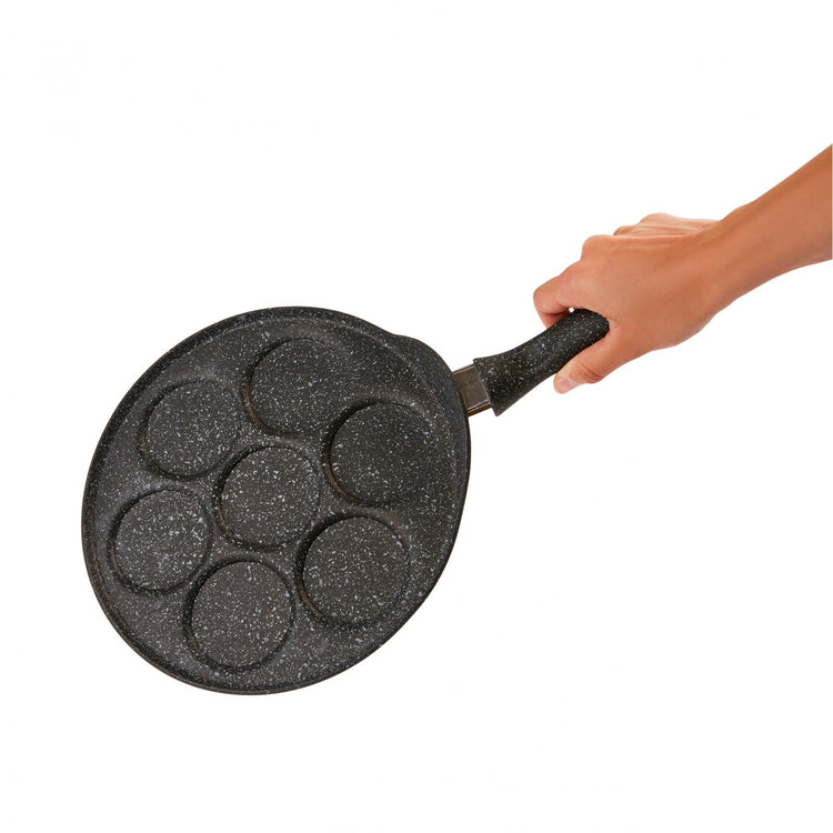 KARACA MUTFAKSEVER BIOGRANITE PANCAKE PAN, GRAY