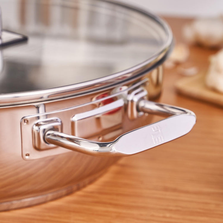 KARACA GRACE STAINLESS STEEL DEEP SAUCEPAN, 30 CM