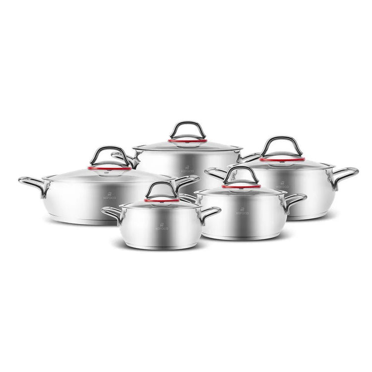 KARACA EMİRGAN 10-PIECE COOKWARE SET