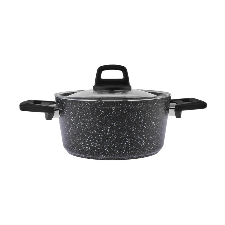 KARACA BIOGRANITE ELIZ 10-PIECE COOKWARE SET, BLACK