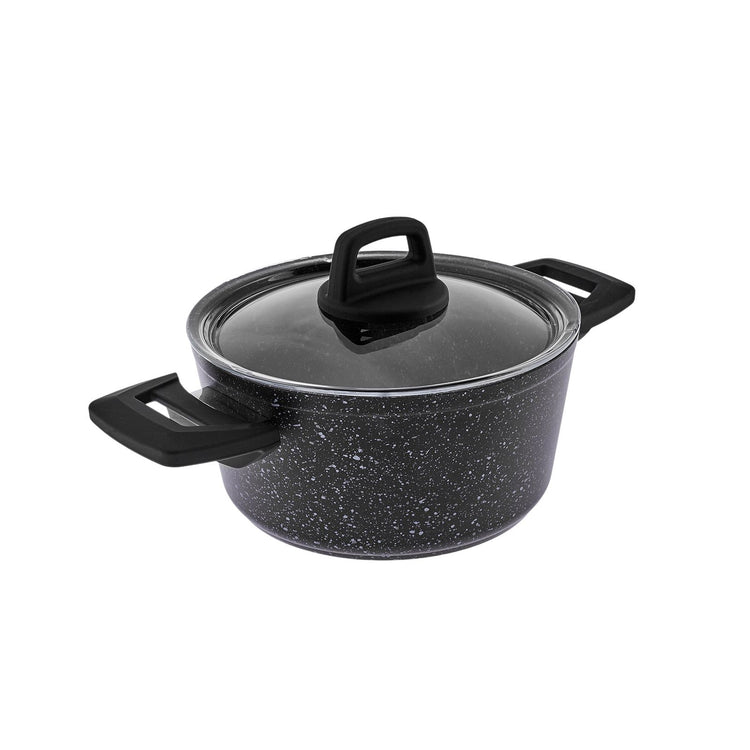 KARACA BIOGRANITE ELIZ 10-PIECE COOKWARE SET, BLACK