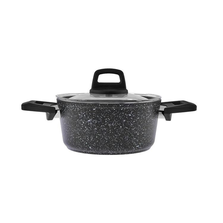 KARACA BIOGRANITE ELIZ 10-PIECE COOKWARE SET, BLACK