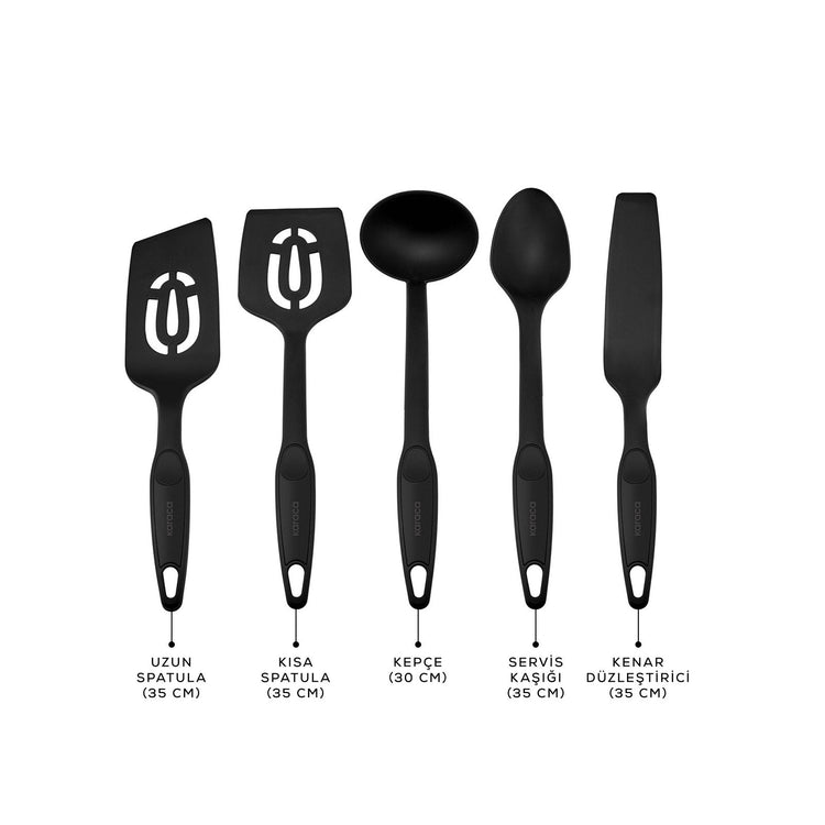 KARACA MAESTRO 5-PIECE SERVING SET BLACK