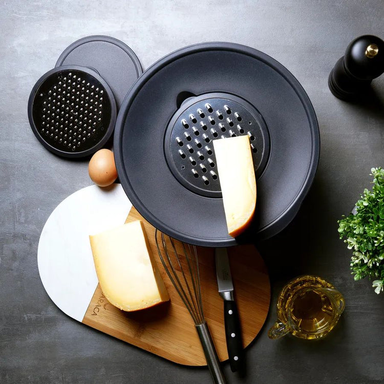 Karaca Troy Whisk Set with Grater Red
