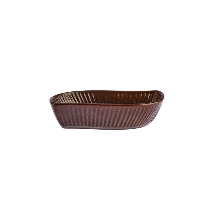 KARACA SAGE REACTIVE LEAF SNACK BOWL, GREEN