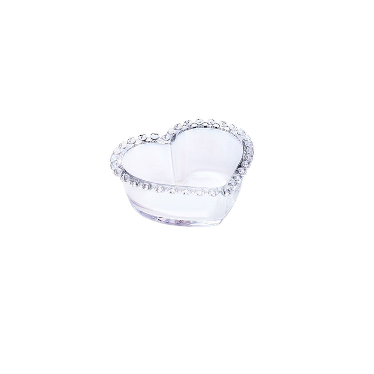 KARACA RORY GLASS HEART BOWL 13 CM, LUSTER