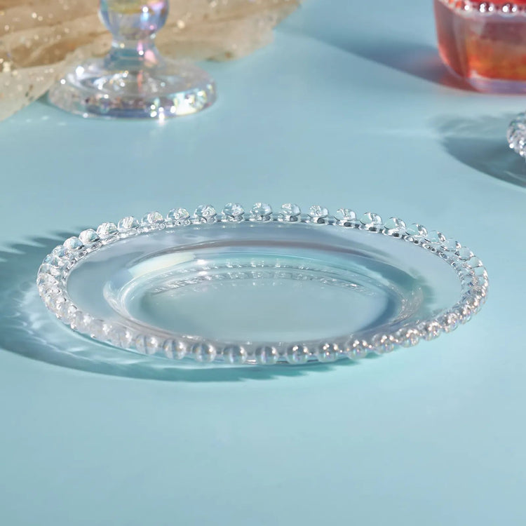 KARACA RORY GLASS DESSERT PLATE 19 CM, LUSTER