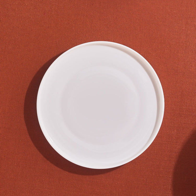 KARACA STREAM BASIC LINE DESSERT PLATE, WHITE 21 CM