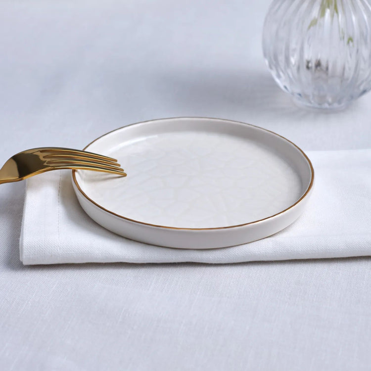 KARACA CALVIN DESSERT PLATE, 13 CM, IVORY