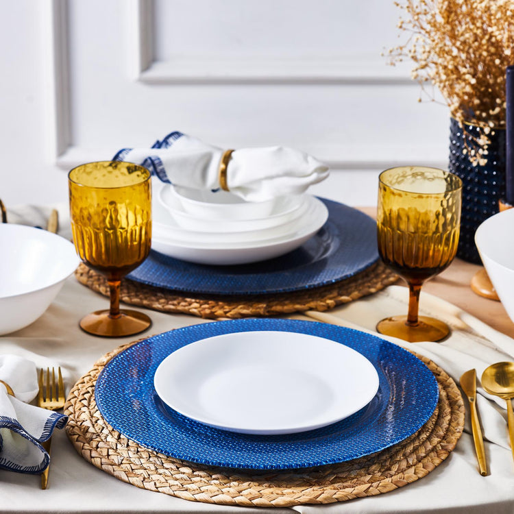 KARACA MILANO OPAL DESSERT PLATE, 22 CM, WHITE