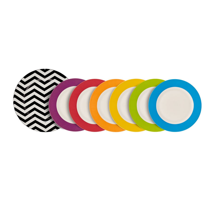 Karaca Zigzag 12 Pieces 6 Person, Multicolor