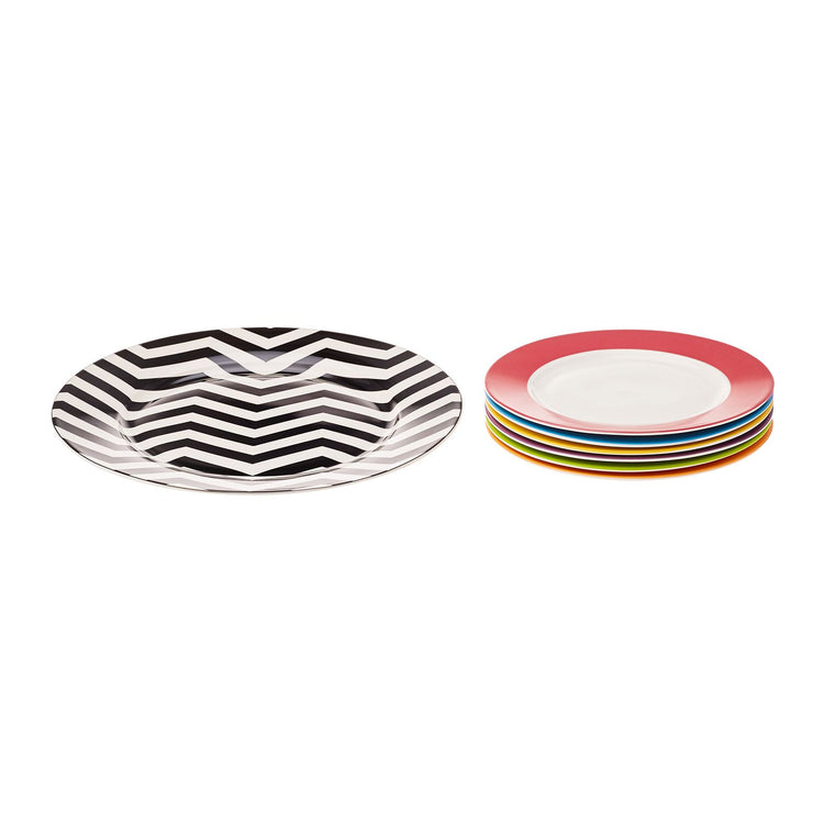 Karaca Zigzag 12 Pieces 6 Person, Multicolor