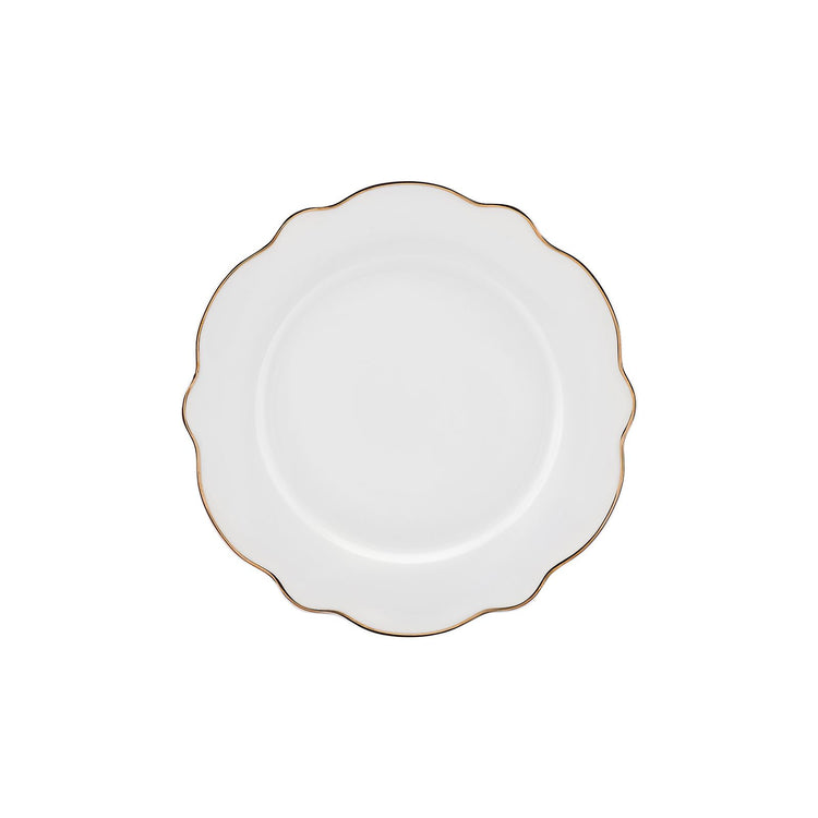 Karaca Daisy Wave Shape Large Bowl, Gold