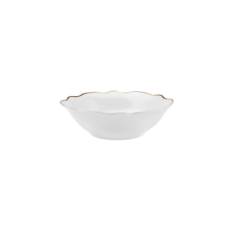 Karaca Daisy Wave Shape Large Bowl, Gold