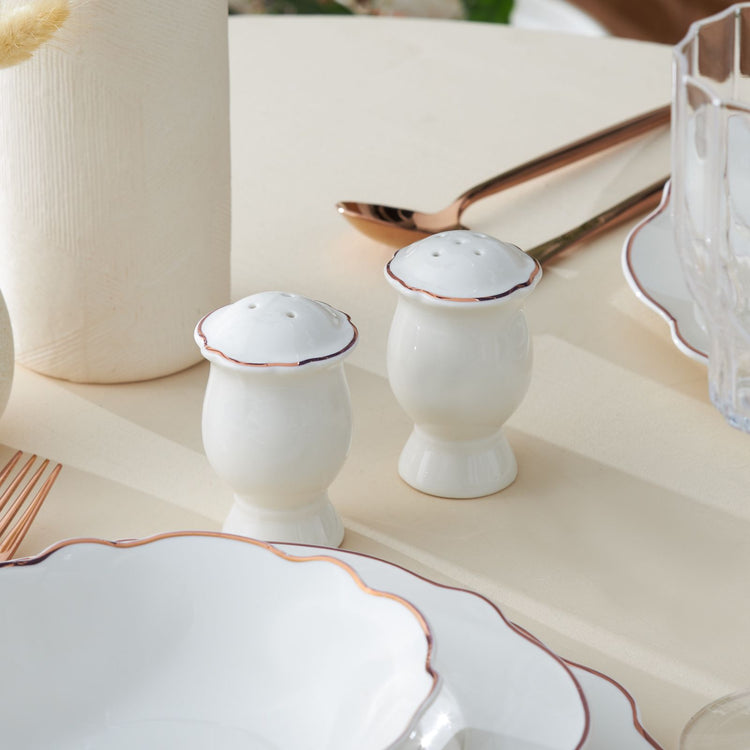 KARACA DAISY WAVE SHAPE BOWL SET, ROSE