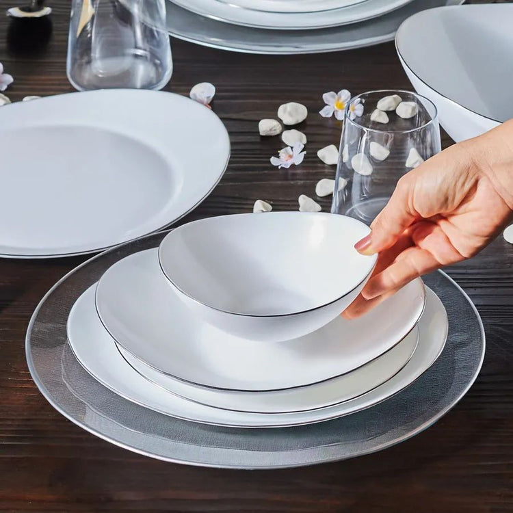 Karaca Pure 26 Pieces 6 Person Opal White with Bowls