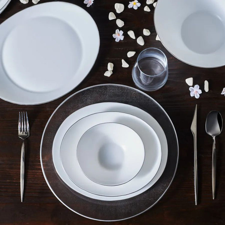 Karaca Pure 26 Pieces 6 Person Opal White with Bowls