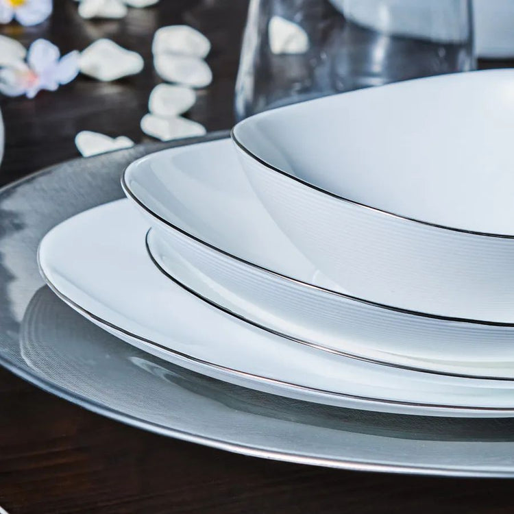 Karaca Pure 26 Pieces 6 Person Opal White with Bowls