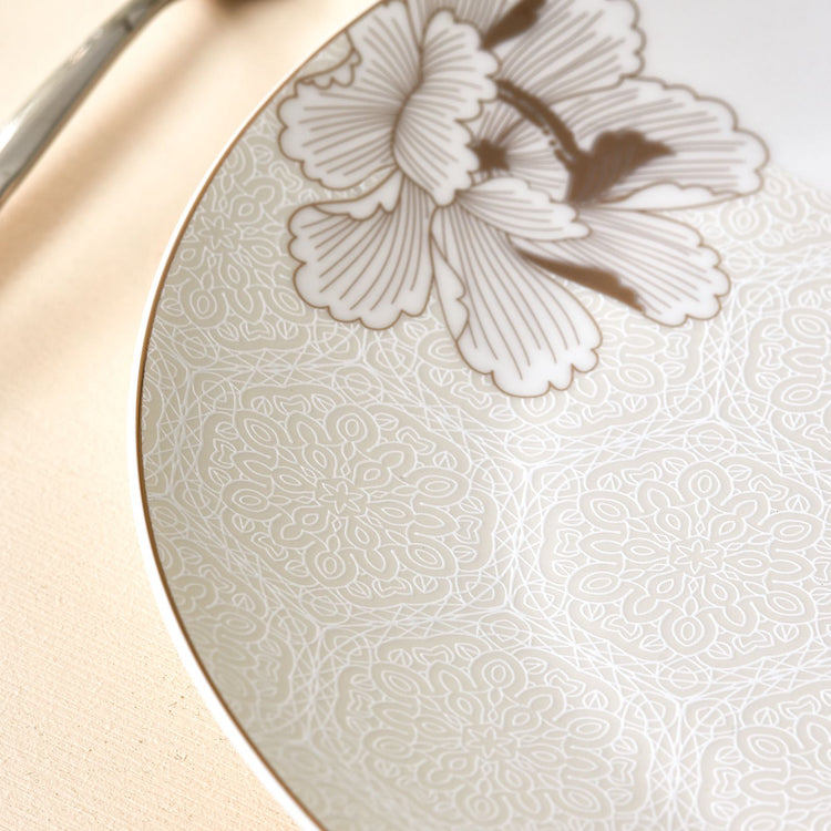 Karaca Camellia 24 Pieces 6 Person Dinnerware Set, Multicolor