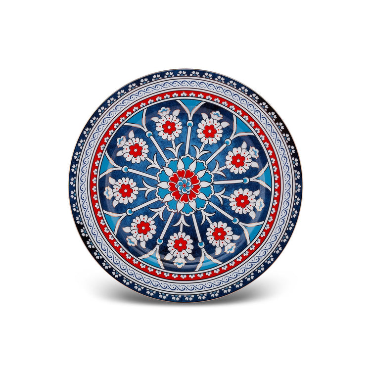 Karaca Ancient 24 Pieces 6 Person Dinnerware Set, Multicolor