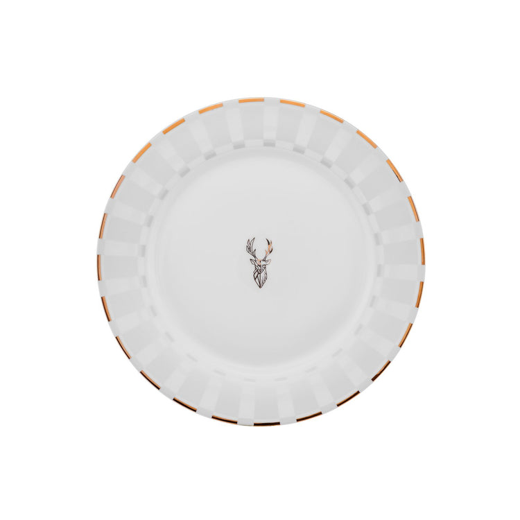 Karaca Aries 24 Pieces 6 Person Dinnerware Set, White
