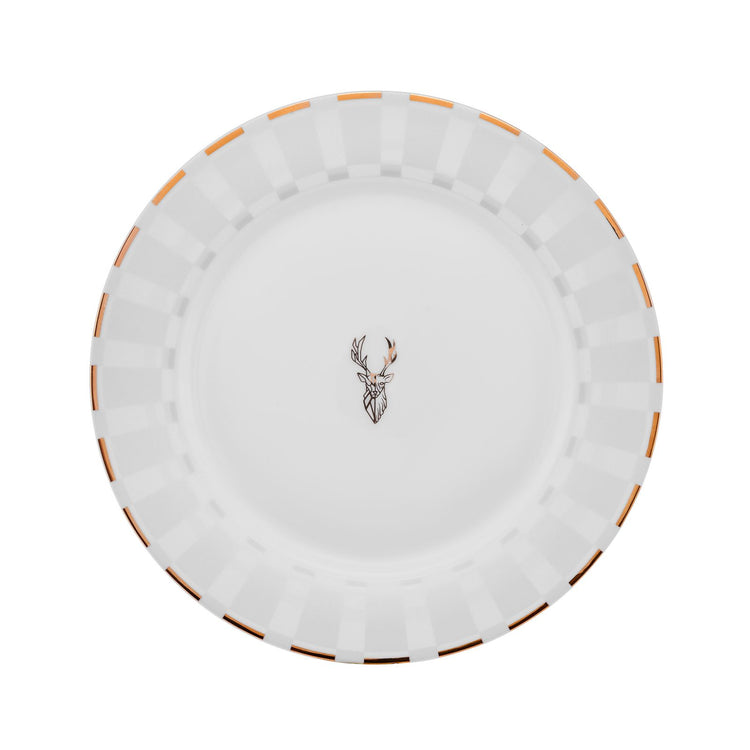 Karaca Aries 24 Pieces 6 Person Dinnerware Set, White