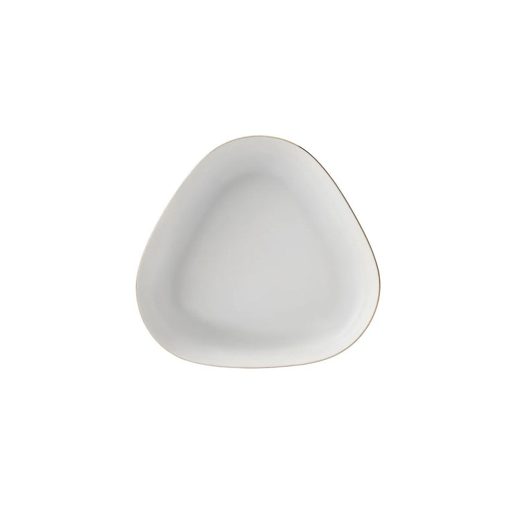 Karaca Streamline Triangle 24 Pieces 6 Person Dinnerware Set, Gold