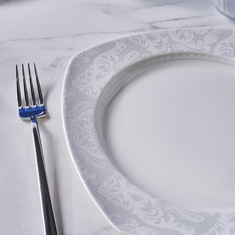 Karaca Farah 24 Pieces 6 Person Dinnerware Set, Cream