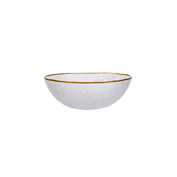 Karaca Cindy Glass 12 Pieces 4 Person Dinnerware Set, Gold