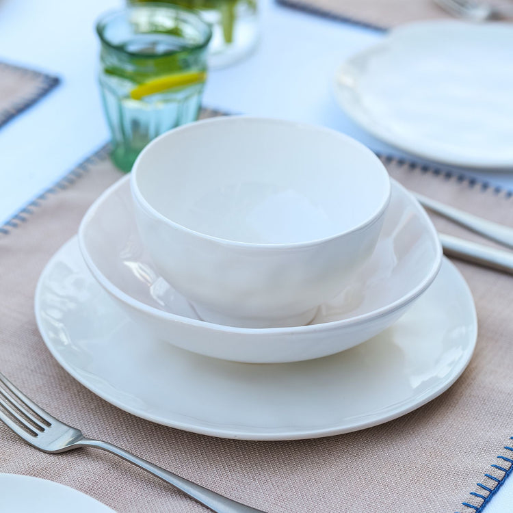 Karaca Refika's Pure White 24 Pieces Dinnerware Set