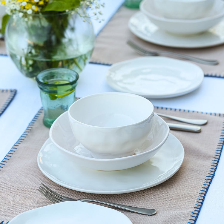 Karaca Refika's Pure White 24 Pieces Dinnerware Set