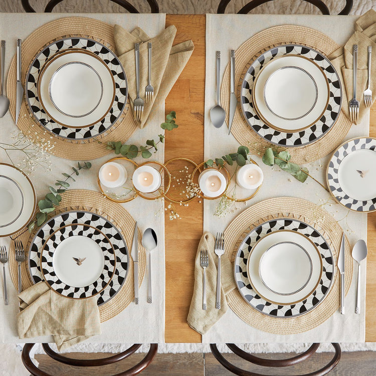 Karaca Phoenix 24 Pieces 6 Person Dinnerware Set