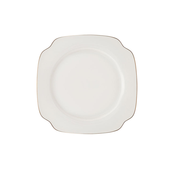 Karaca Jean 24 Pieces 6 Person Porcelain Dinnerware Set, White