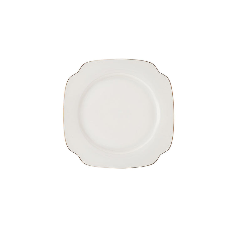 Karaca Jean 24 Pieces 6 Person Porcelain Dinnerware Set, White