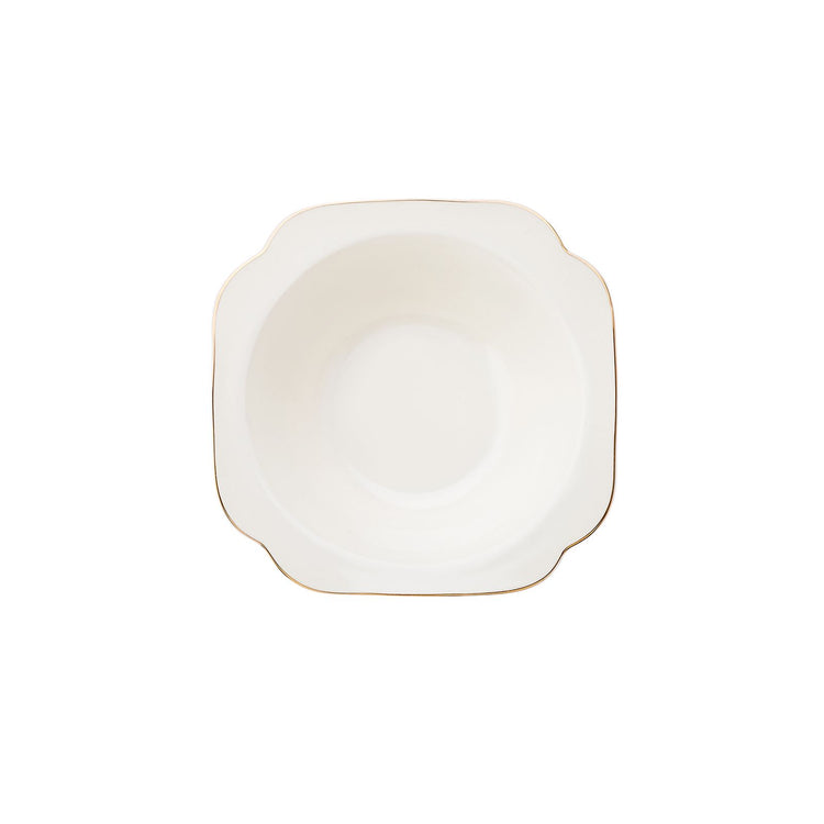 Karaca Jean 24 Pieces 6 Person Porcelain Dinnerware Set, White
