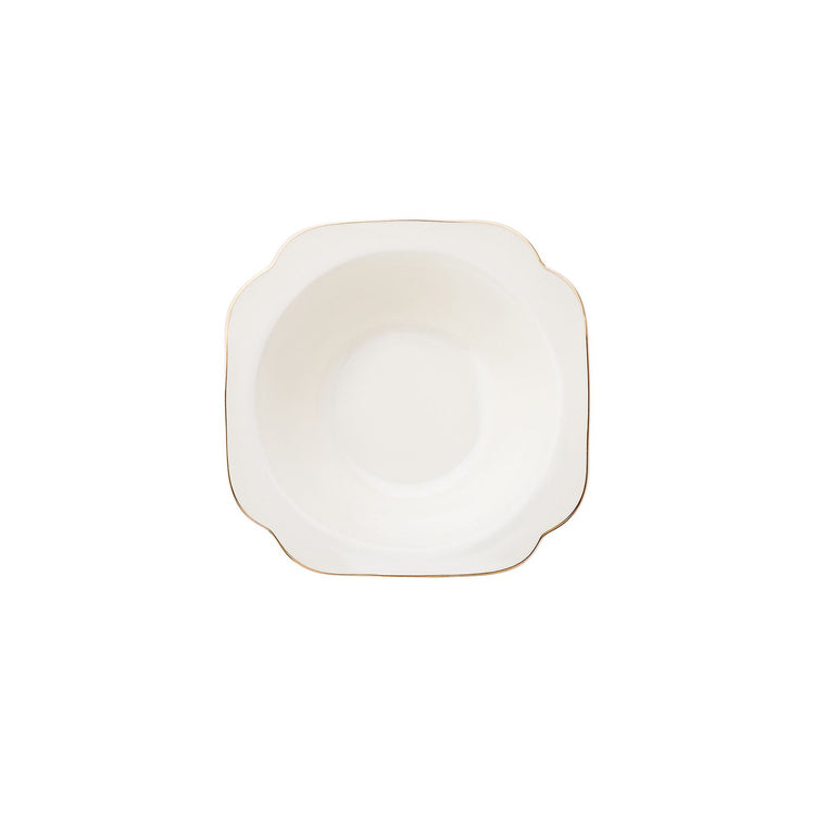 Karaca Jean 24 Pieces 6 Person Porcelain Dinnerware Set, White