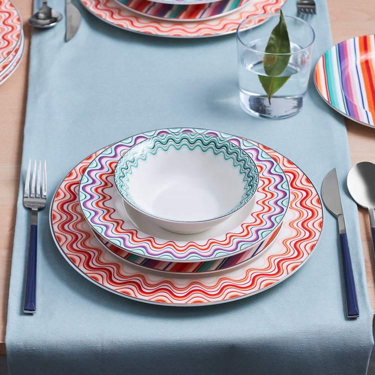 Karaca Bailando 24 Pieces 6 Person Dinnerware Set, Multicolor
